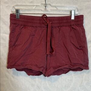 LOFT Dusty Rose Drawstring Shorts, Size S